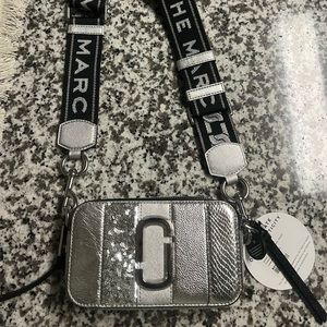 Marc Jacobs Snapshot Bag Metallic-stripe